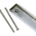 polished chrome slimline external blank plate (each)