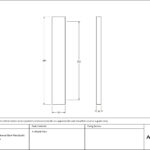 satin brass slimline external blank plate (each)