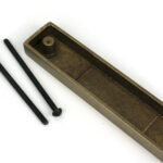 burnished brass slimline external blank plate (each)