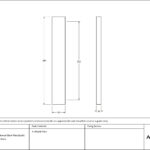 burnished brass slimline external blank plate (each)