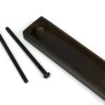 aged bronze slimline external blank plate (each)