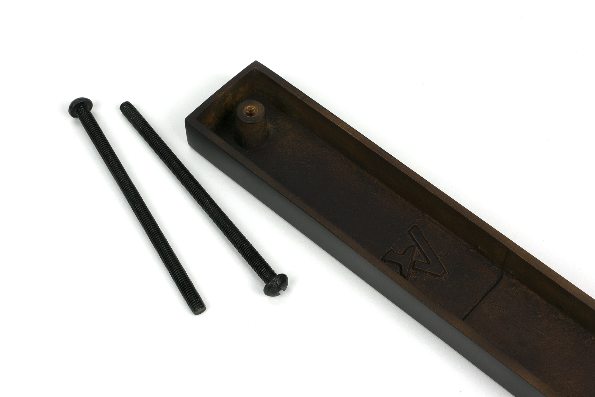 aged bronze slimline external blank plate (each)