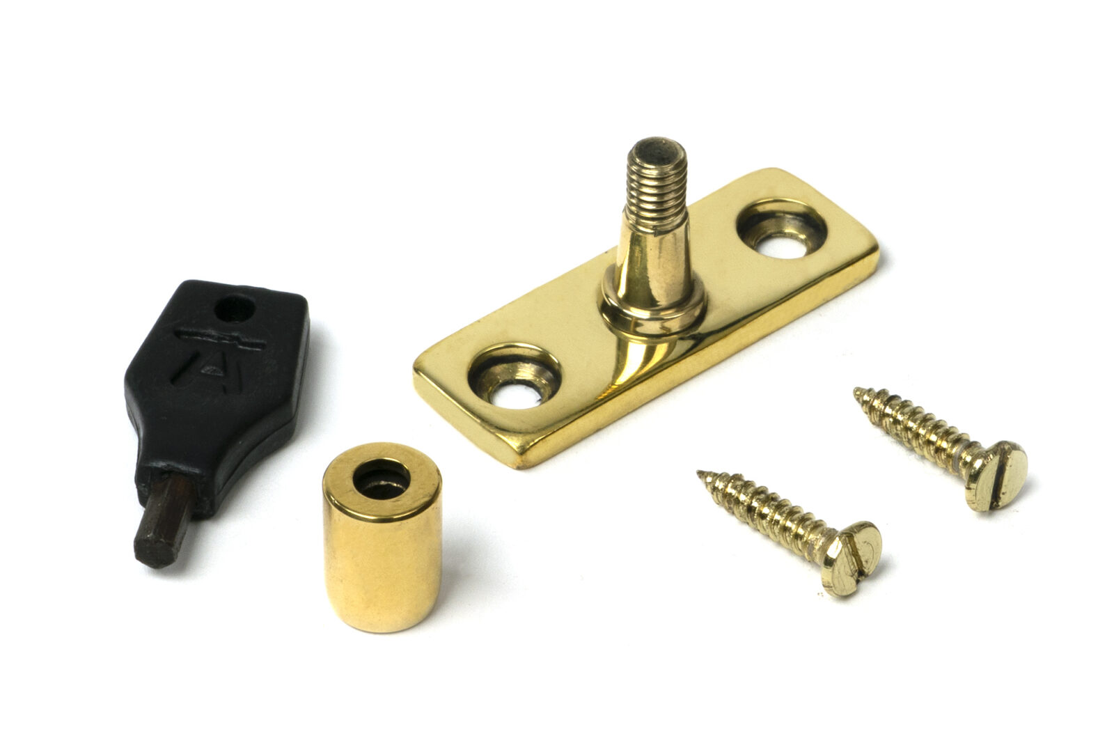 polished brass locking stay pin