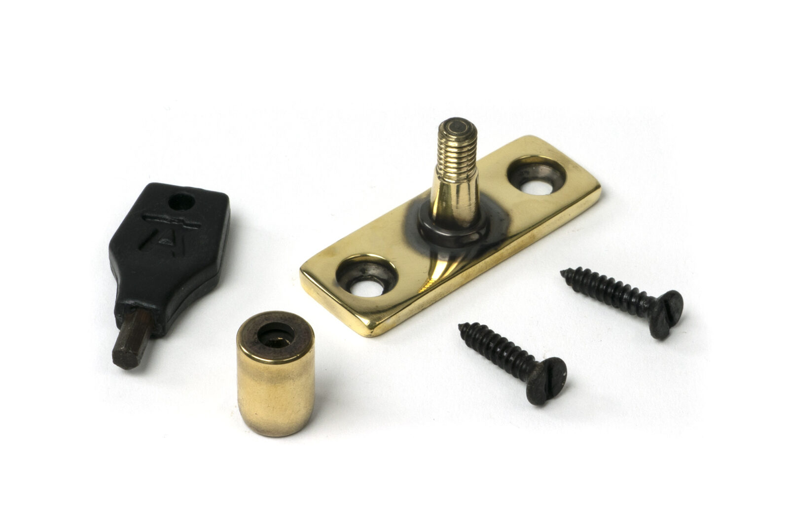 aged brass locking stay pin