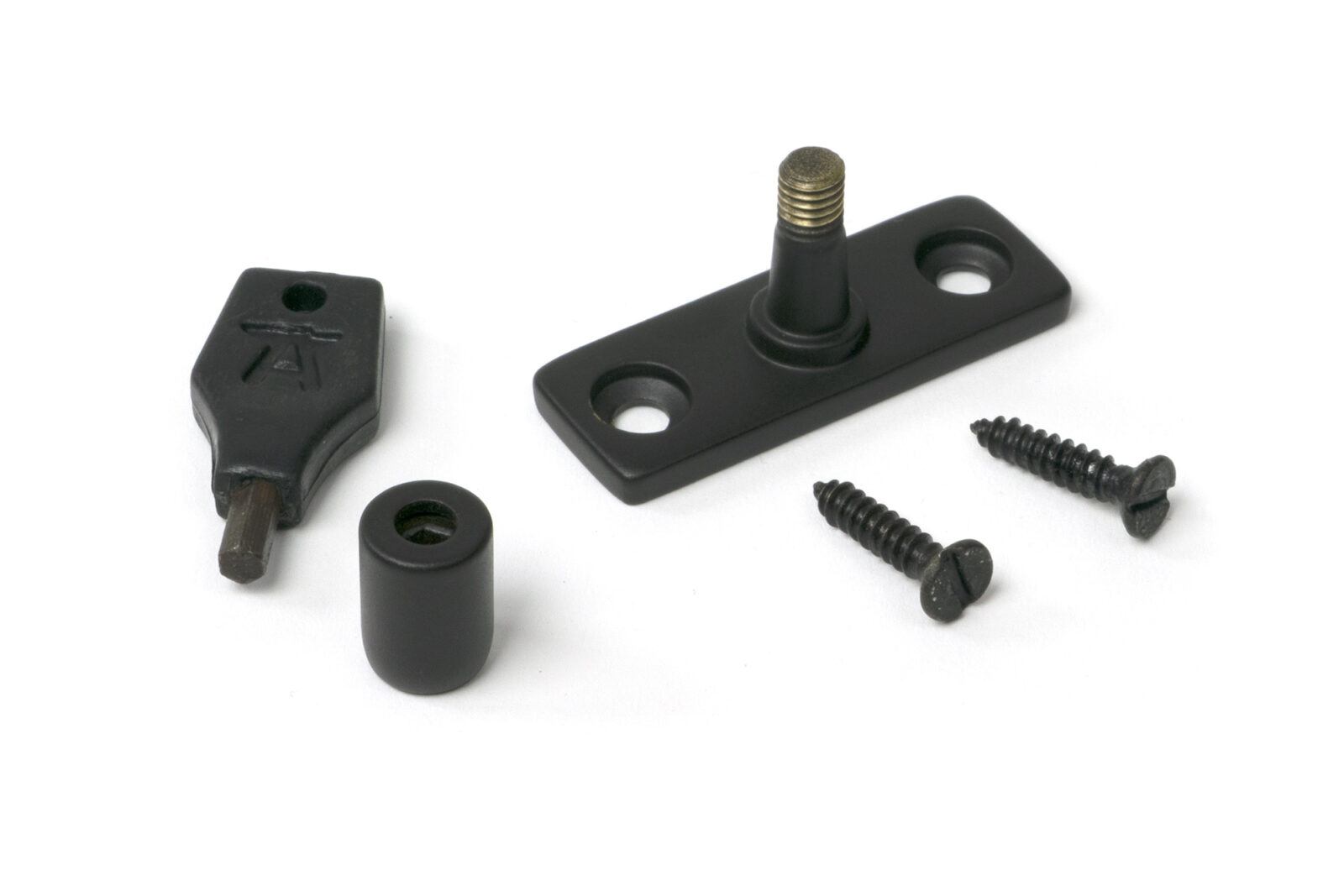 aged bronze locking stay pin