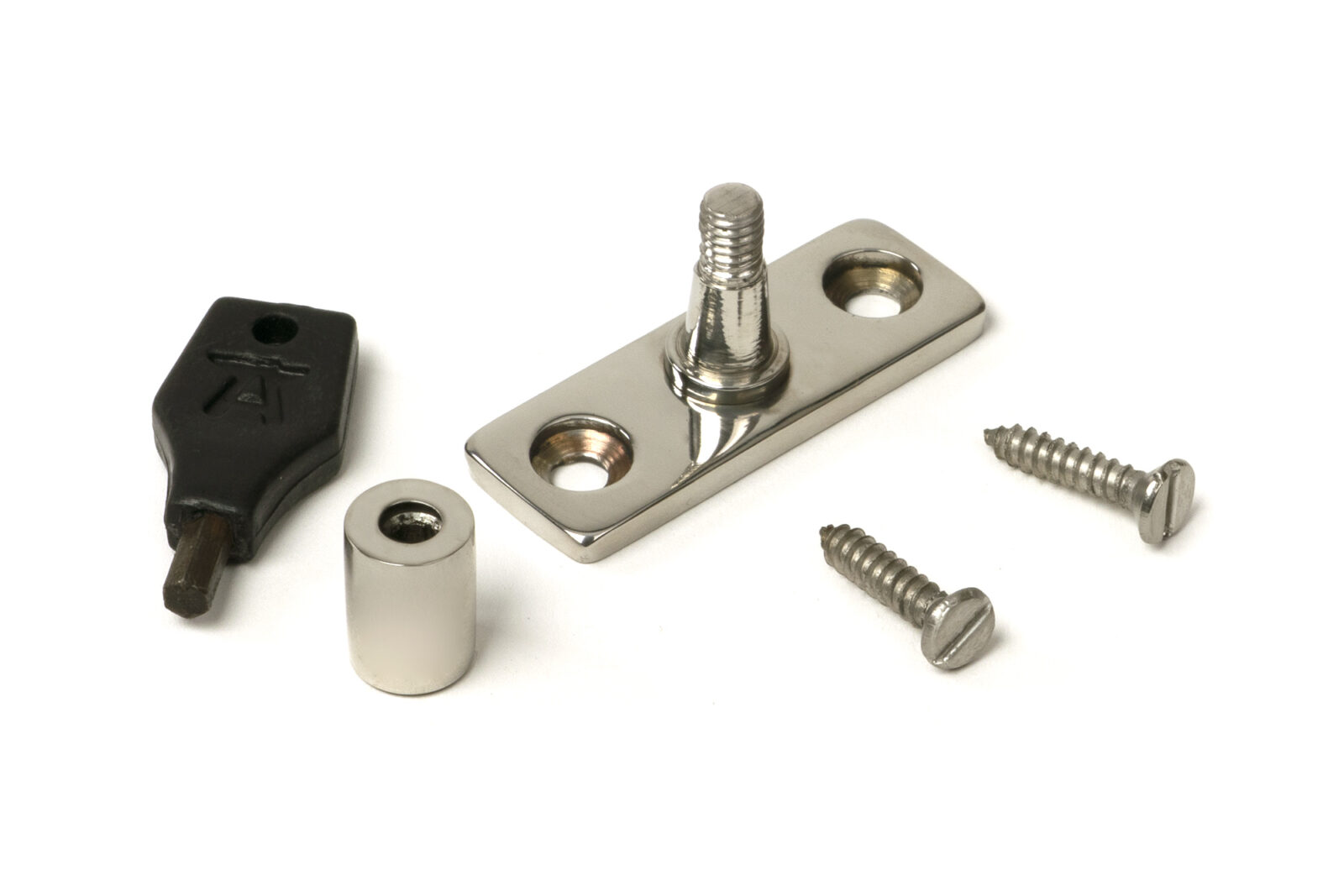 polished nickel locking stay pin