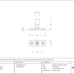 polished nickel locking stay pin
