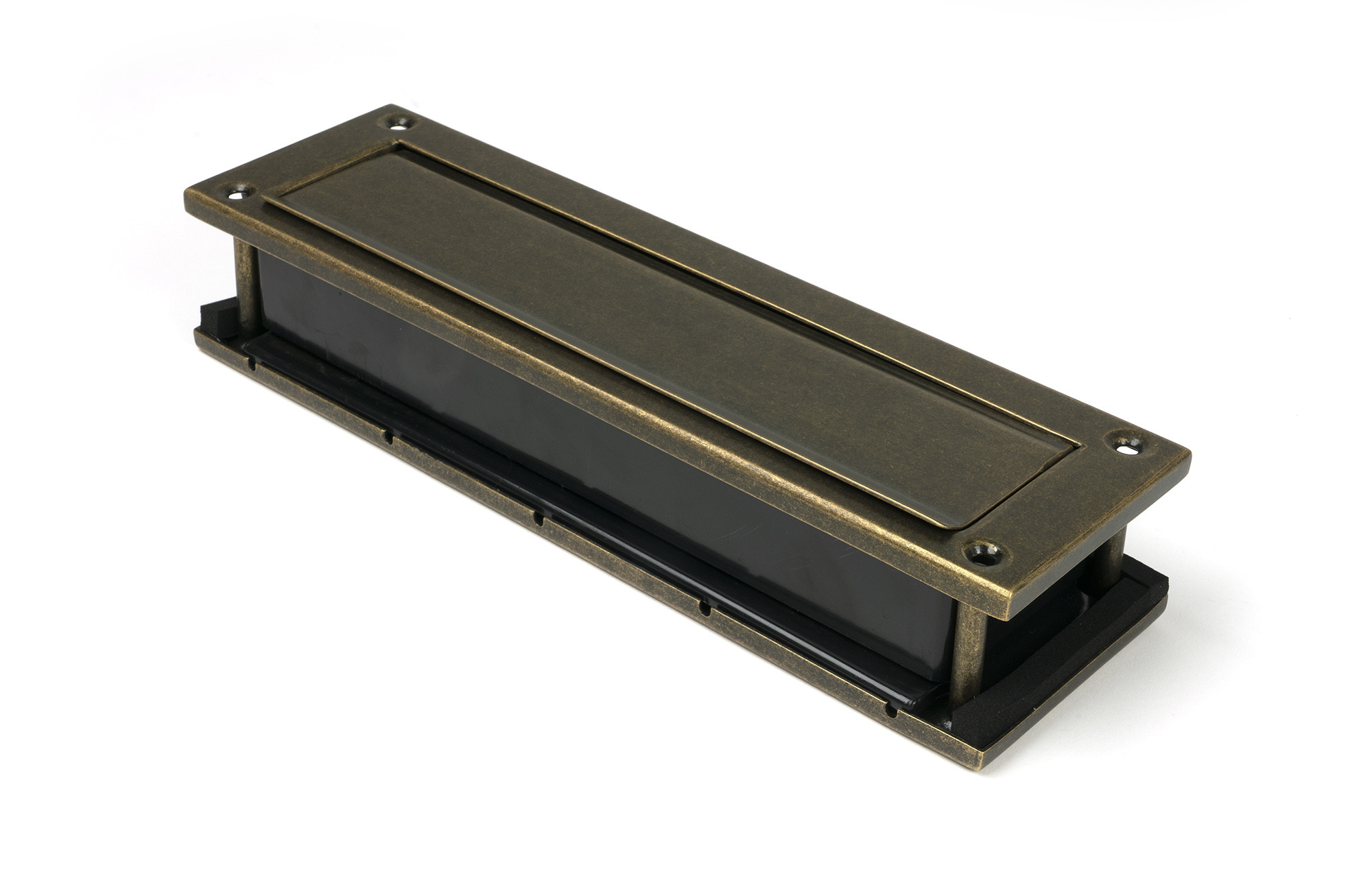 burnished brass traditional letterbox