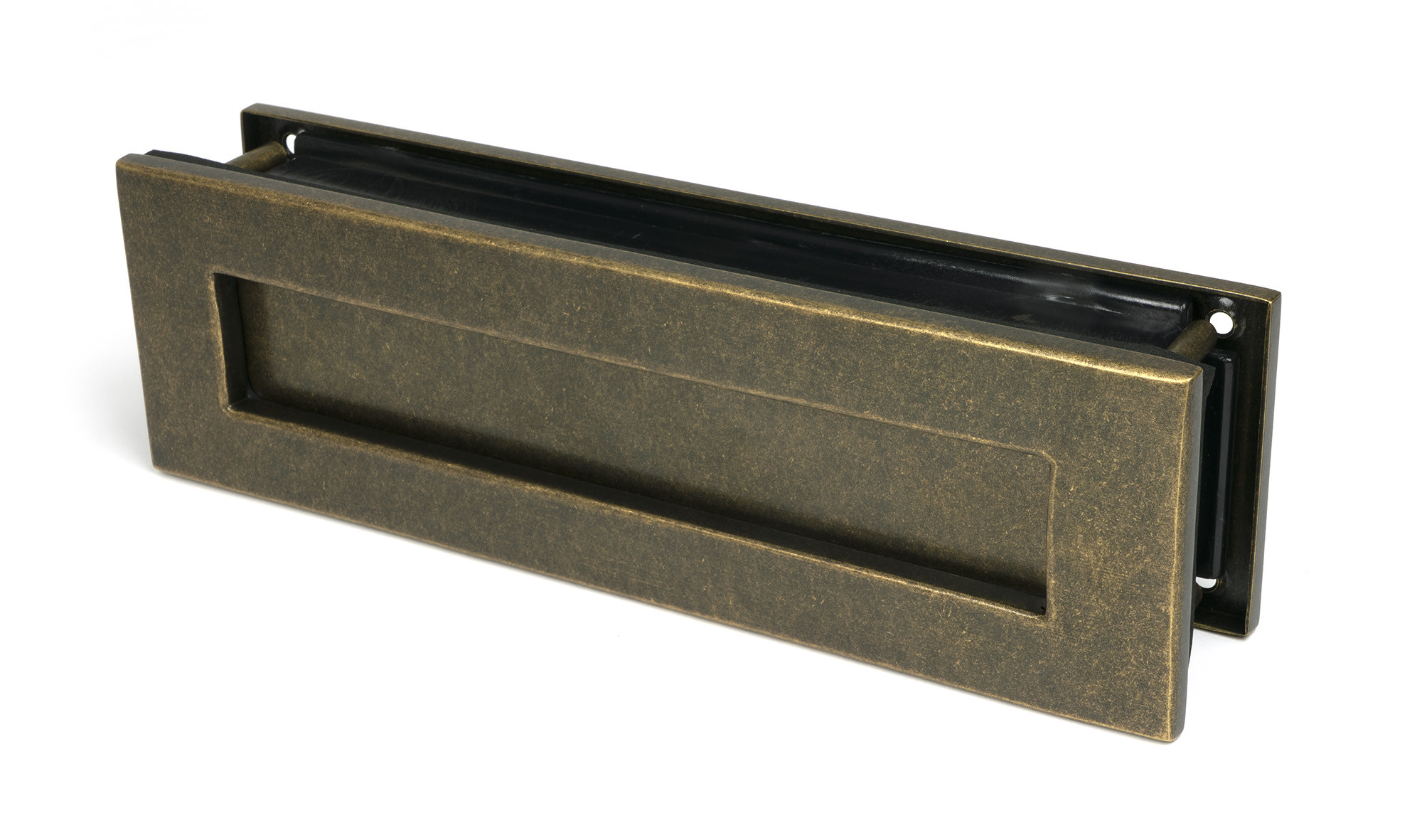 burnished brass traditional letterbox