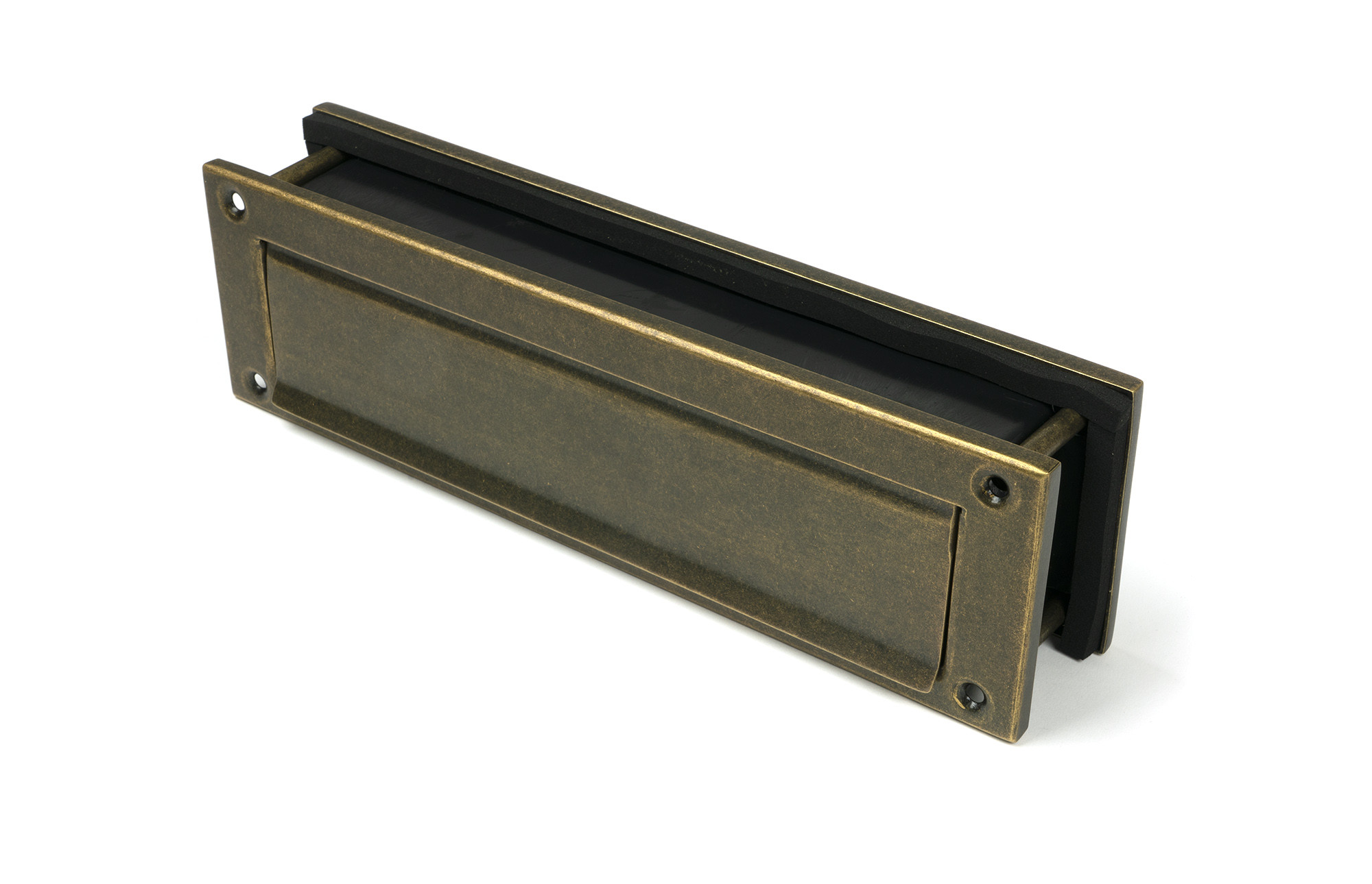 burnished brass traditional letterbox