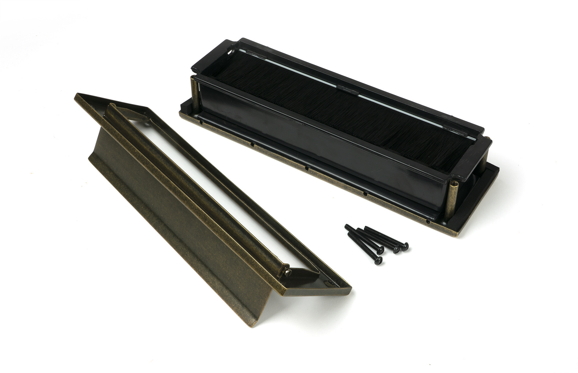 burnished brass traditional letterbox