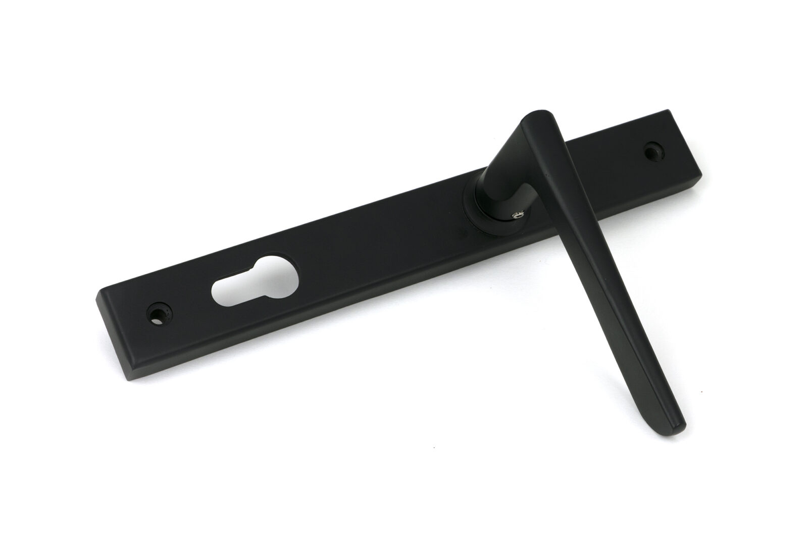 matt black eaton slimline lever espag. lock set