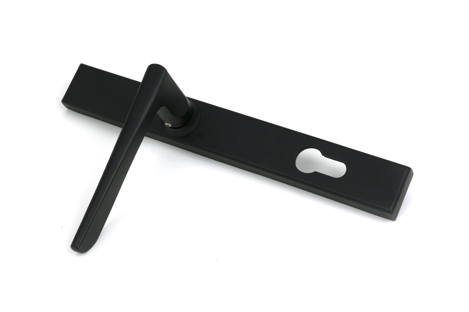 matt black eaton slimline lever espag. lock set