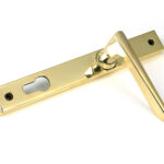 polished brass eaton slimline lever espag. lock set