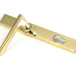 polished brass eaton slimline lever espag. lock set
