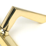 polished brass eaton slimline lever espag. lock set