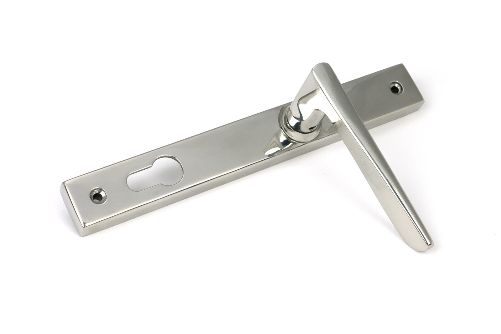 polished marine ss (316) eaton slimline lever espag. lock set