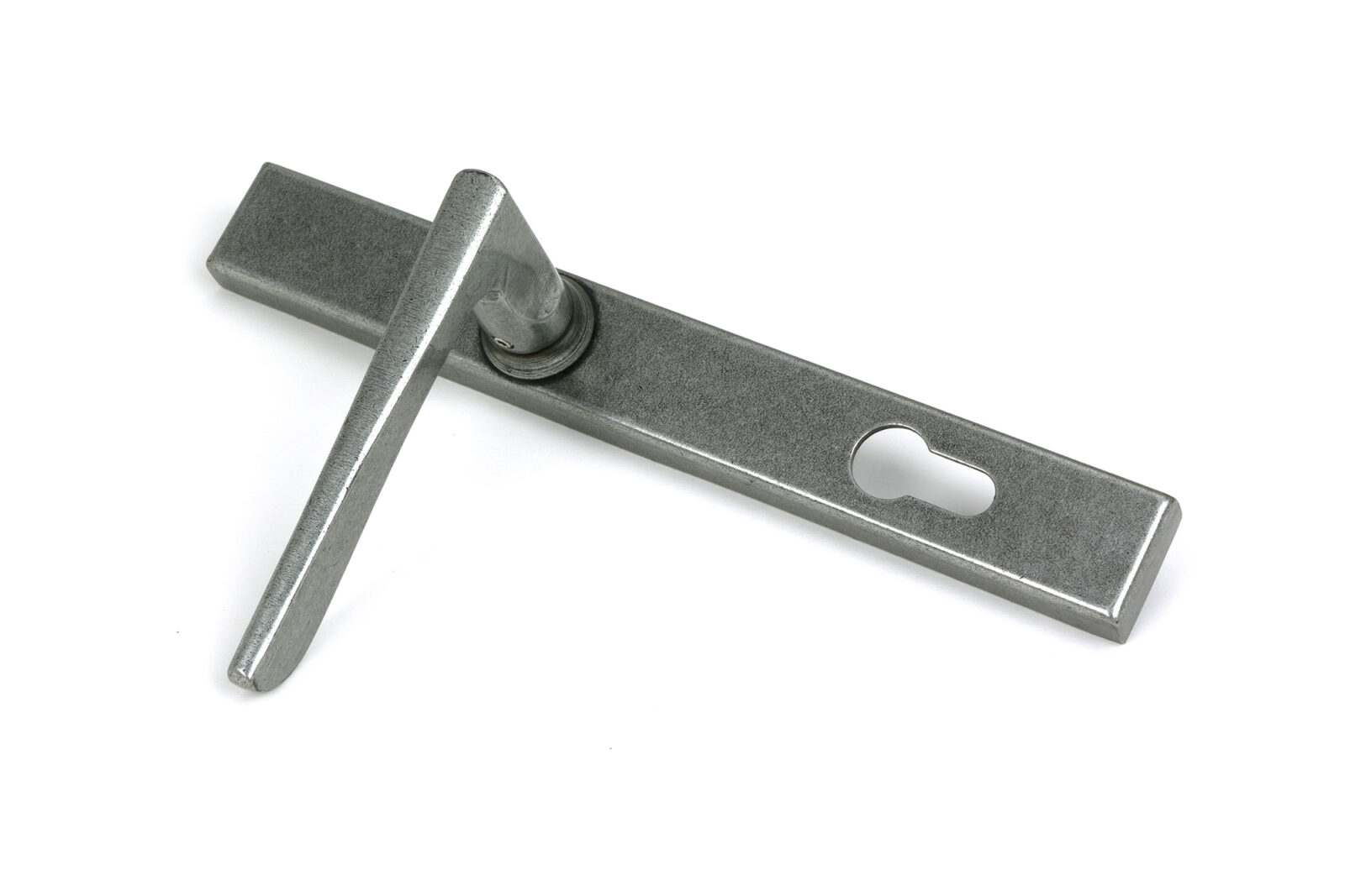 pewter eaton slimline lever espag. lock set