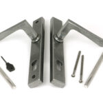 pewter eaton slimline lever espag. lock set