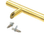 aged brass (316) 1.5m offset t bar handle secret fix 32mm Ø