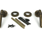 burnished brass newbury lever on rose set (plain) unsprung