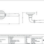 burnished brass newbury lever on rose set (art deco) unsprung