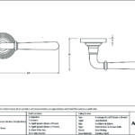 burnished brass newbury lever on rose set (beehive) unsprung