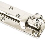 polished nickel 6" universal bolt
