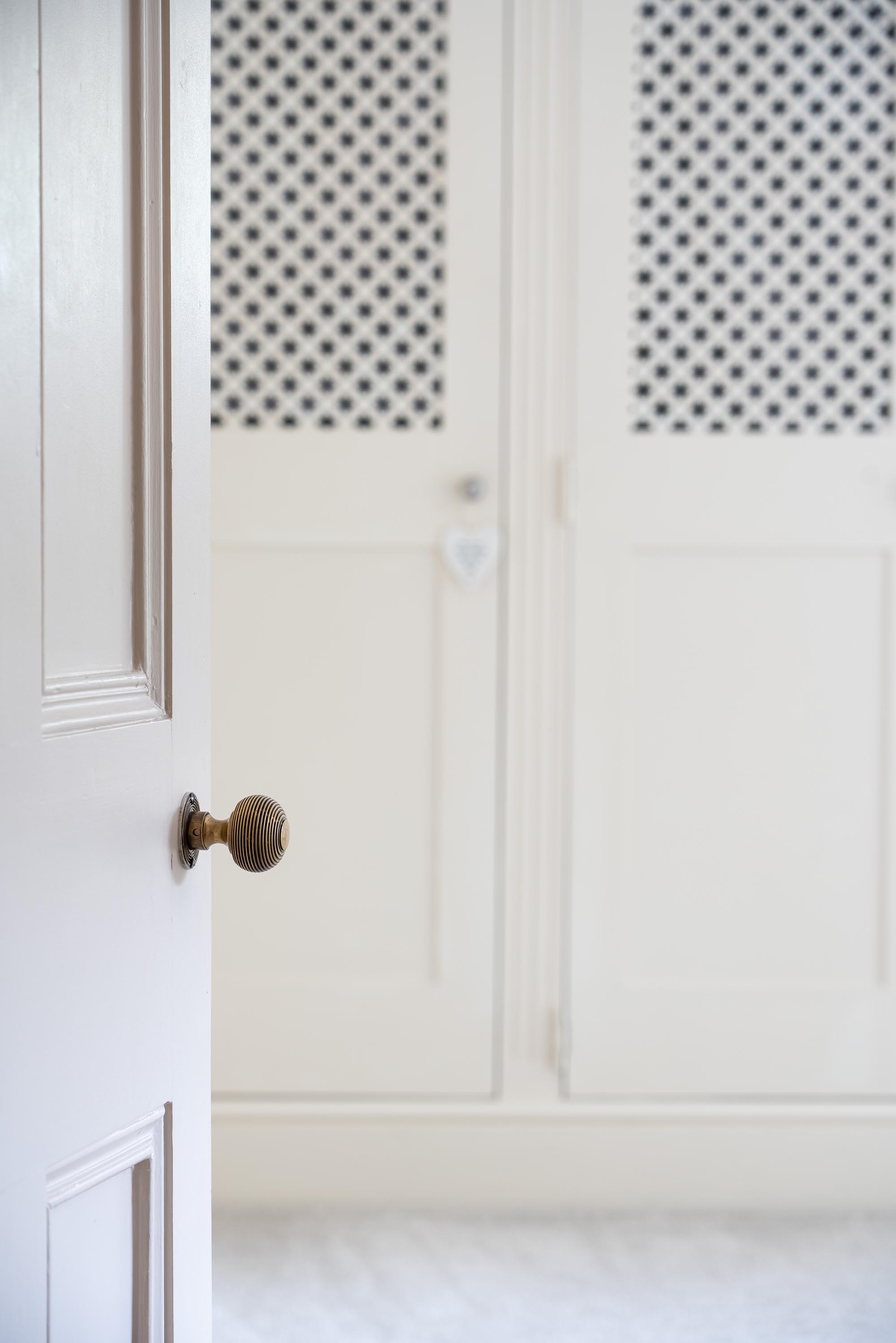 aged brass heavy beehive mortice/rim knob set