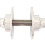 polished nickel heavy beehive mortice/rim knob set