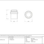 pewter floor mounted door stop