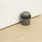 pewter floor mounted door stop