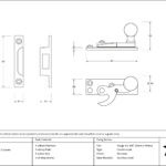 beeswax sash hook fastener