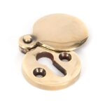 aged brass 30mm round escutcheon