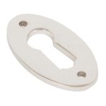 polished nickel oval escutcheon