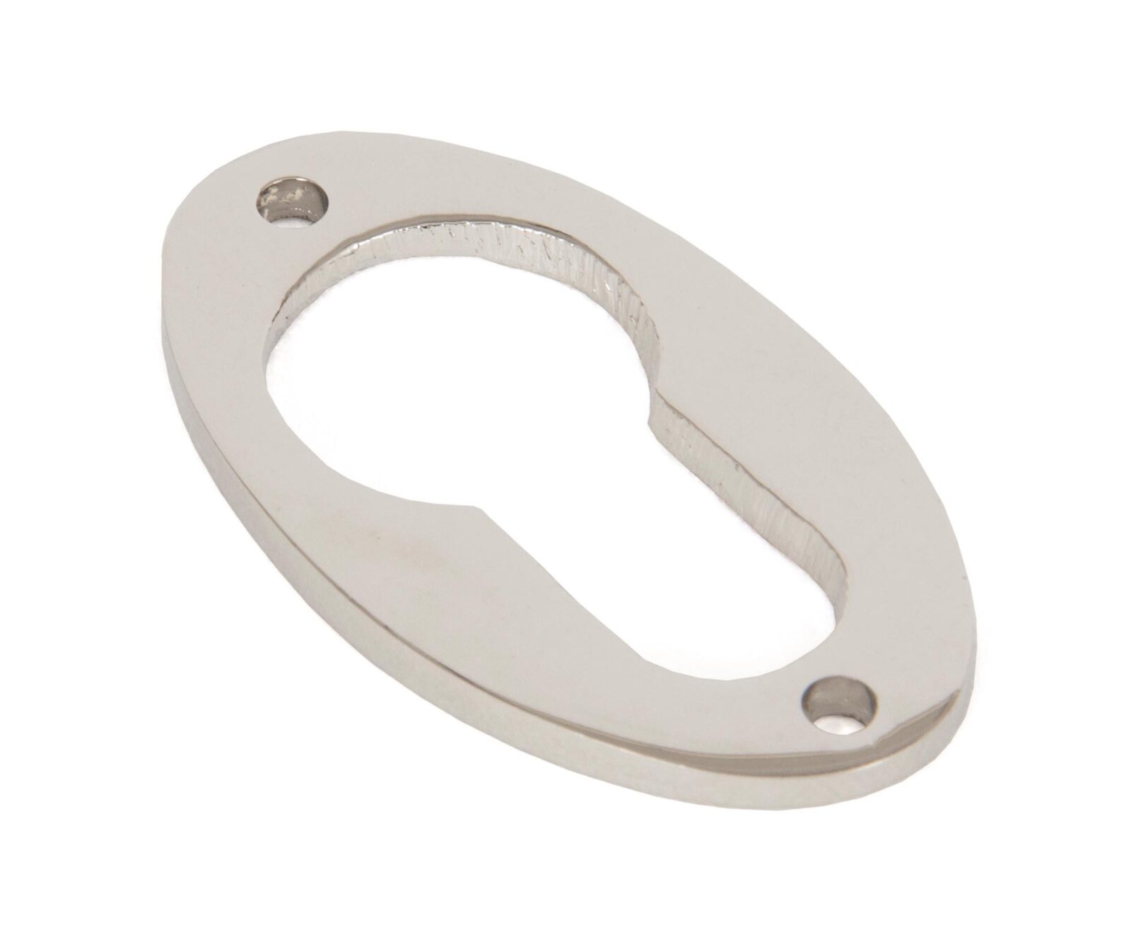 polished nickel oval euro escutcheon