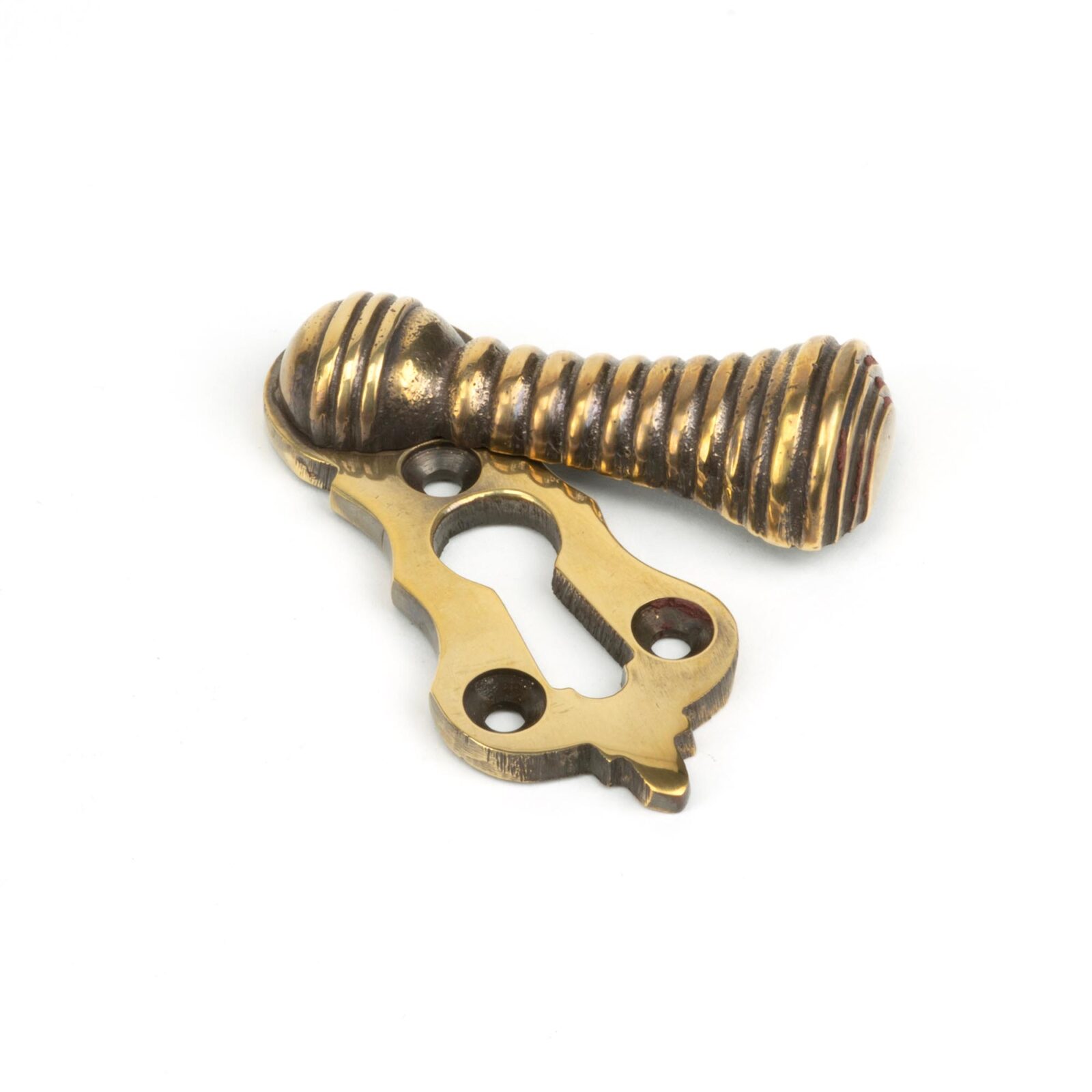 aged brass beehive escutcheon