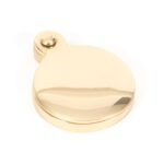 polished brass 30mm round escutcheon