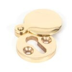 polished brass 30mm round escutcheon