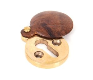 rosewood 30mm round escutcheon