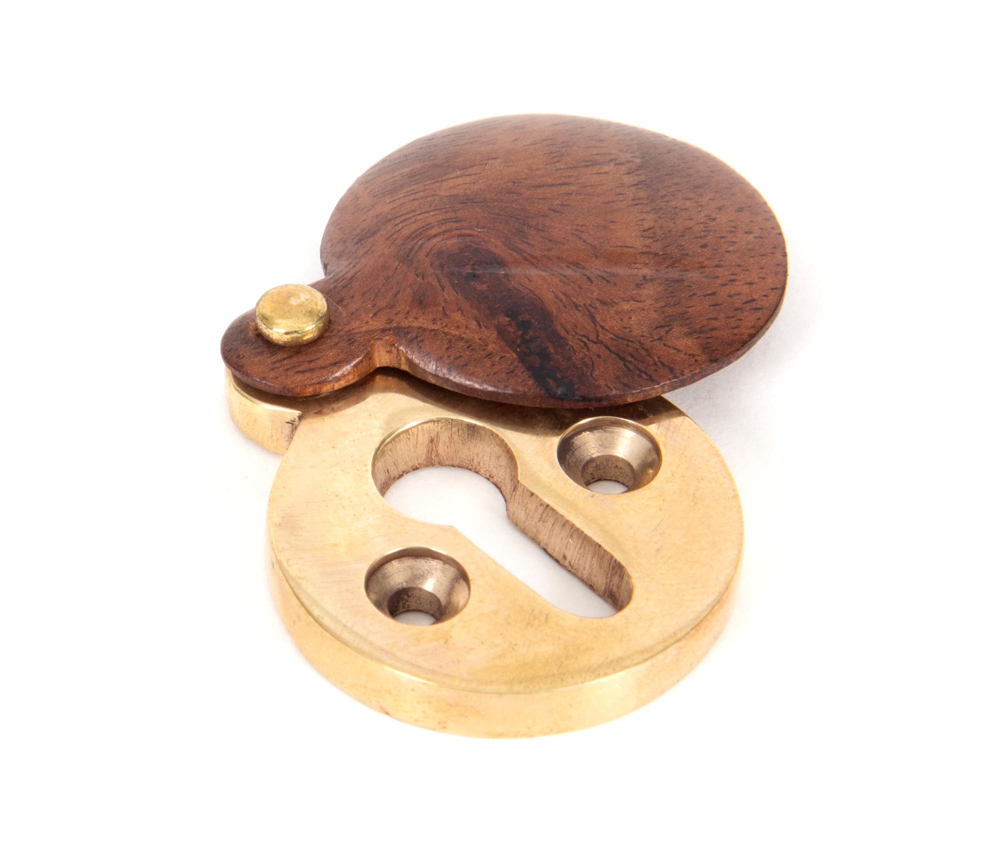 rosewood 30mm round escutcheon