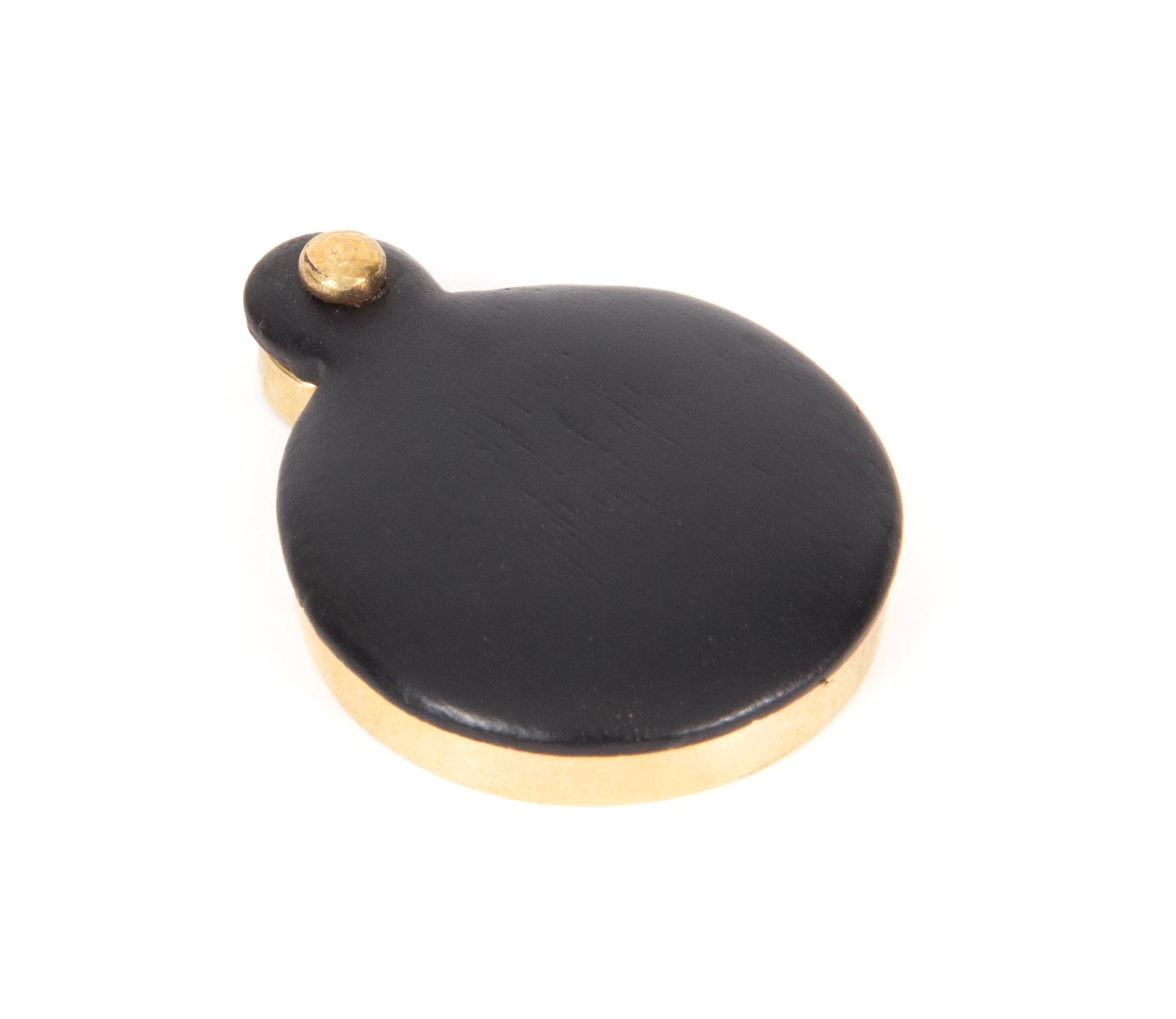 ebony 30mm round escutcheon