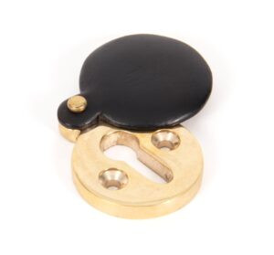 ebony 30mm round escutcheon