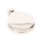 polished nickel 30mm round escutcheon