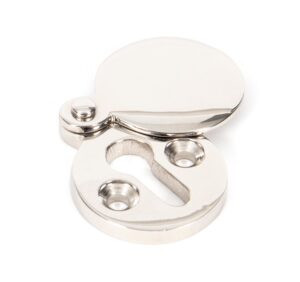 polished nickel 30mm round escutcheon