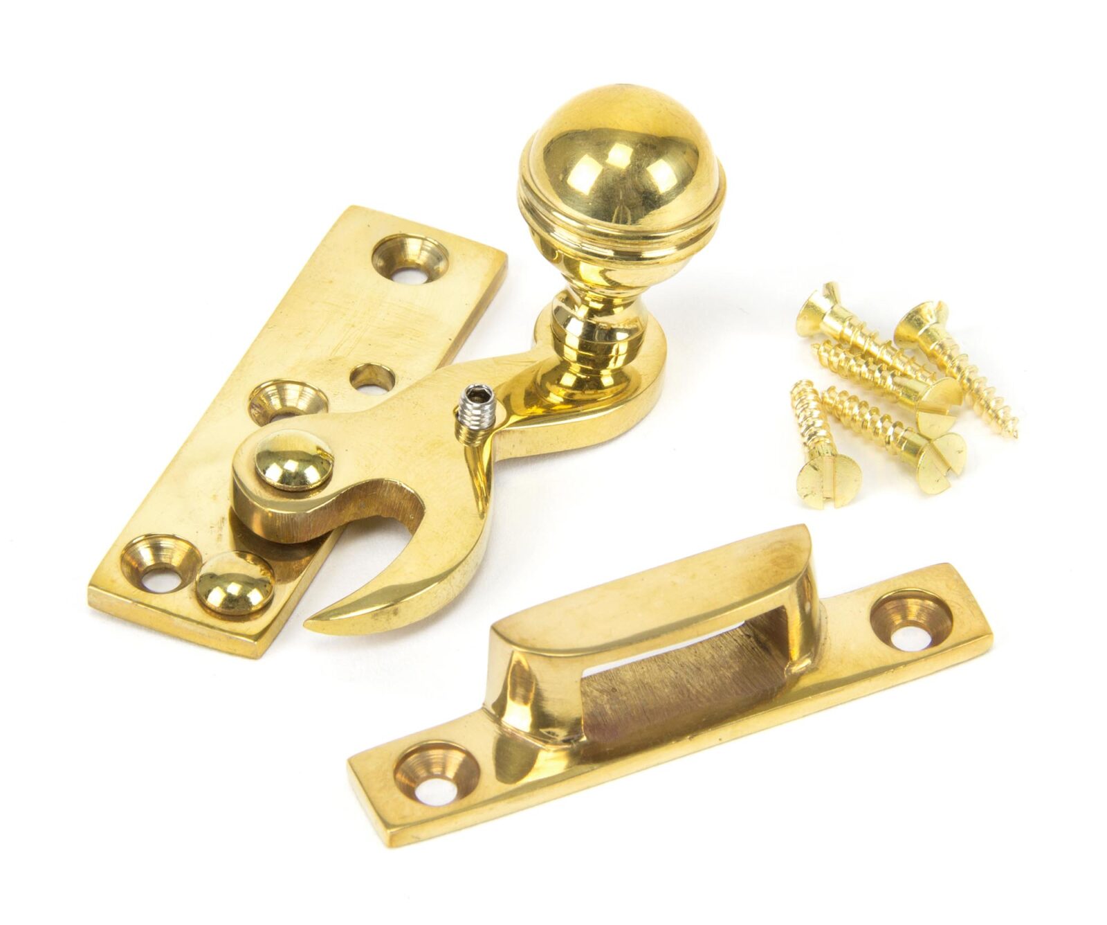 polished brass prestbury sash hook fastener
