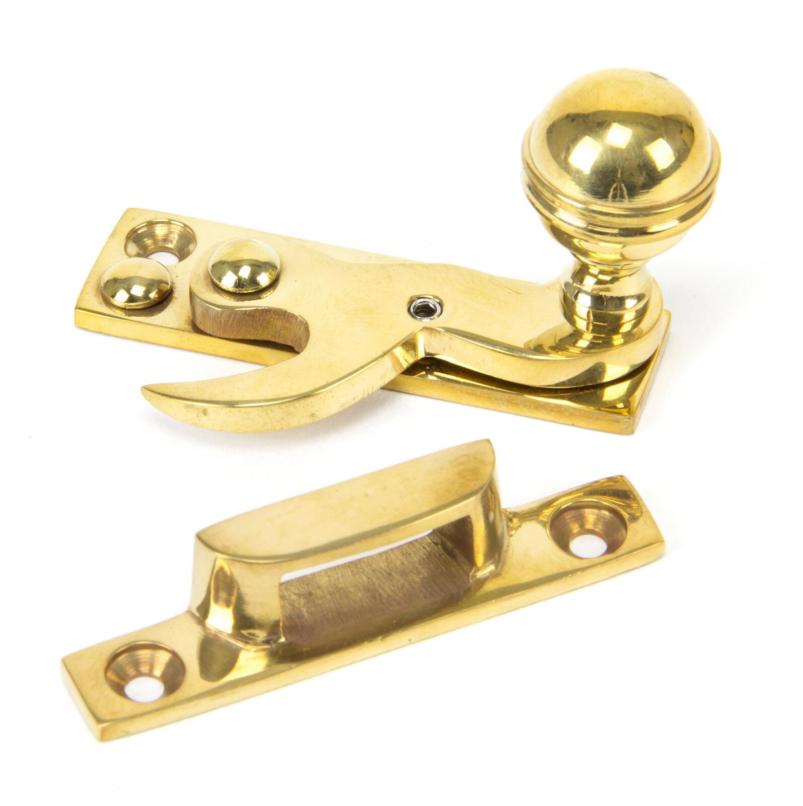 polished brass prestbury sash hook fastener