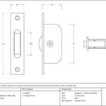 lacquered brass square ended sash pulley 75kg