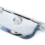 polished chrome square ended sash pulley 75kg