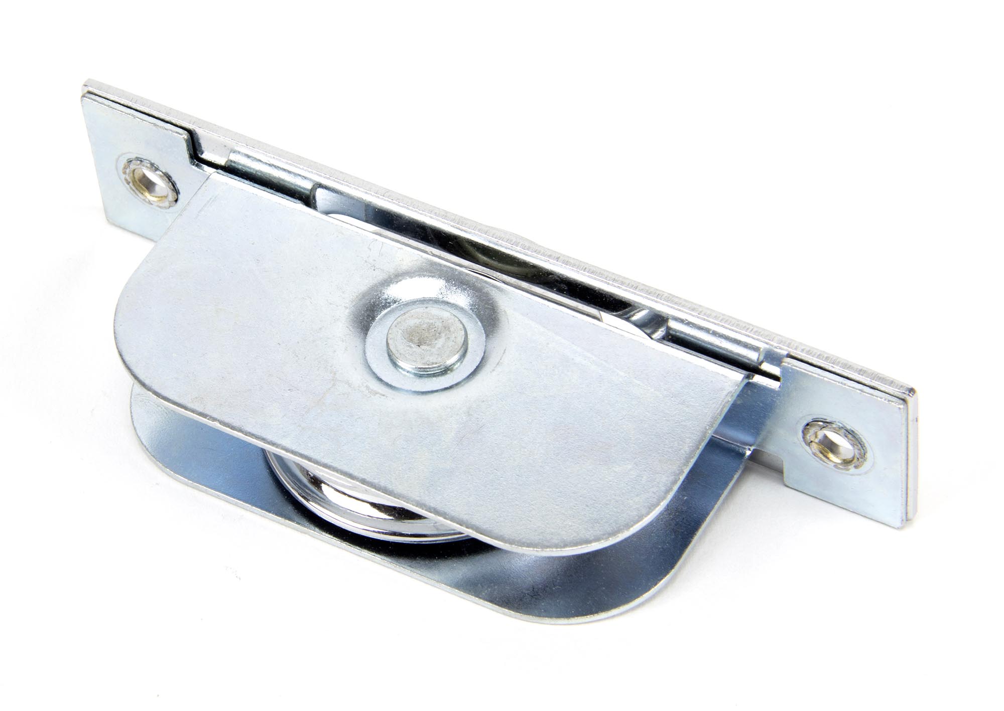 polished chrome square ended sash pulley 75kg